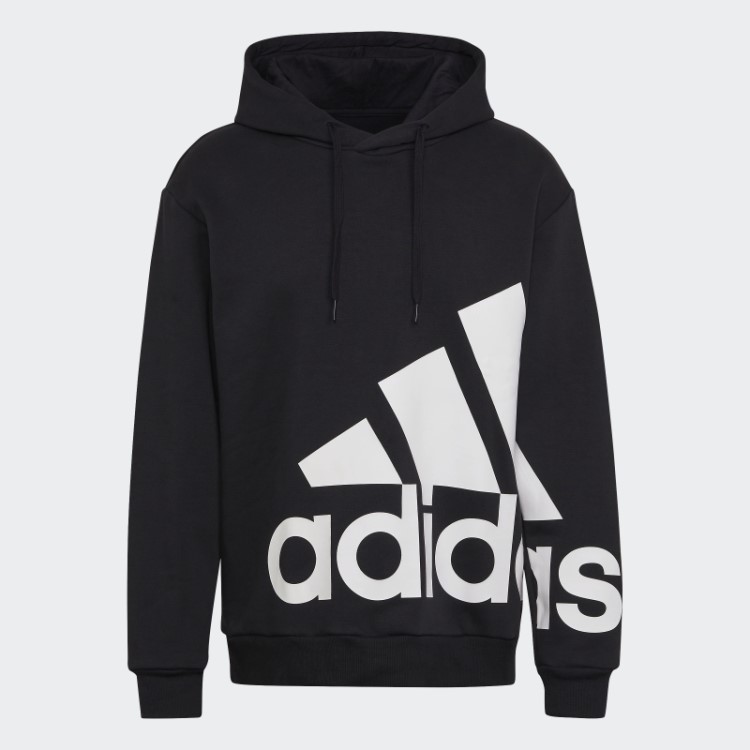 Adidas Essentials Moletom De Lã Com Logo Gigante Preto