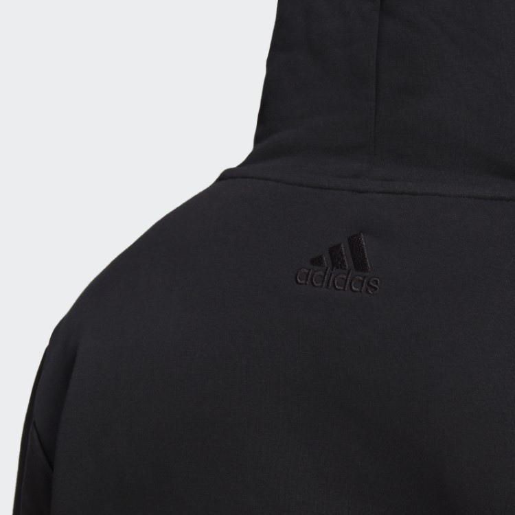 Adidas Essentials Moletom De Lã Com Logo Gigante Preto