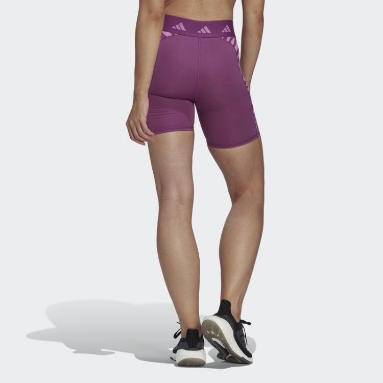 Rich Lilás Hyperglam Techfit Zebra Leggings Curtos De Cintura Alta Adidas