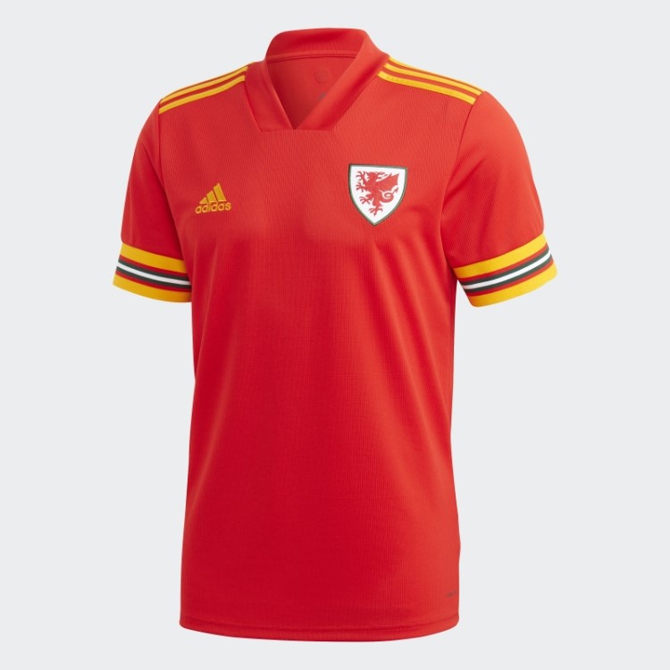 Camisa Da Casa Do Gales Adidas Vermelho