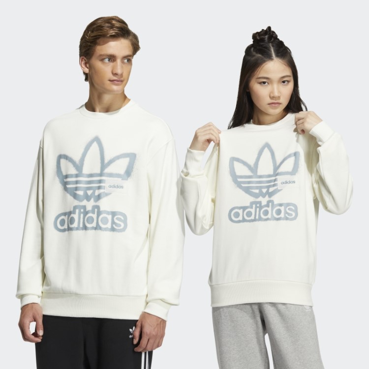 Moletom Adicolor Branco Adidas