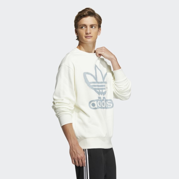 Moletom Adicolor Branco Adidas