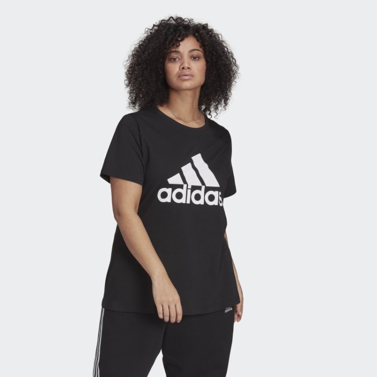 Camiseta Com Logo Fashion Adidas Essentials (tamanho Grande) Branca