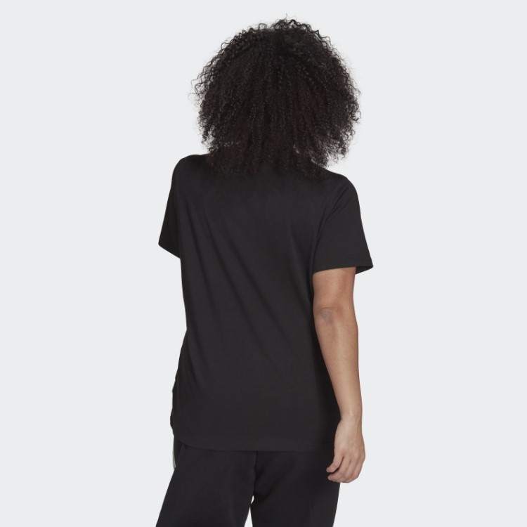 Camiseta Com Logo Adidas Essentials (tamanho Grande) Branca Fashion