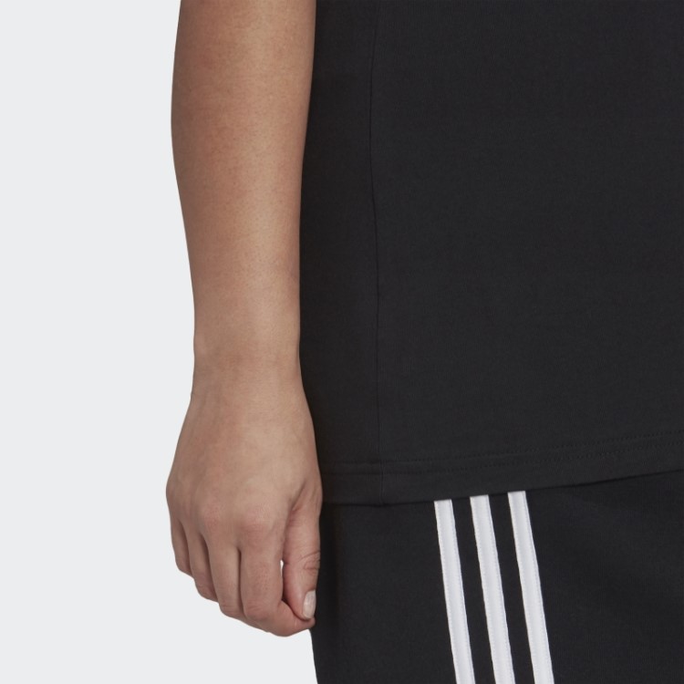 Camiseta Com Logo Adidas Essentials (tamanho Grande) Branca Fashion
