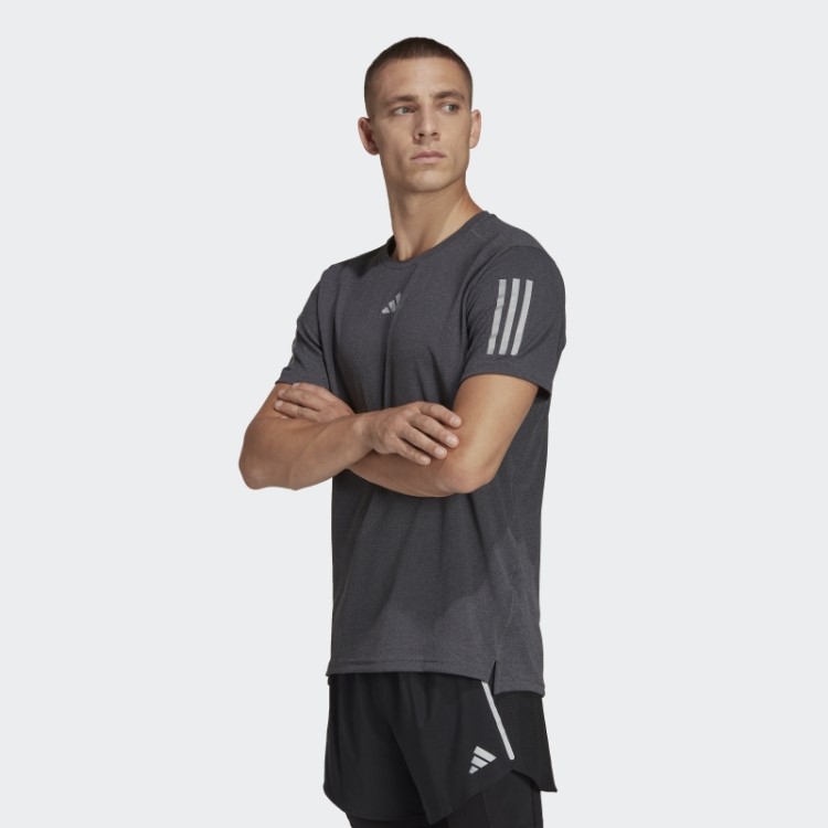Camiseta Adidas Black Melange Own The Run Heather