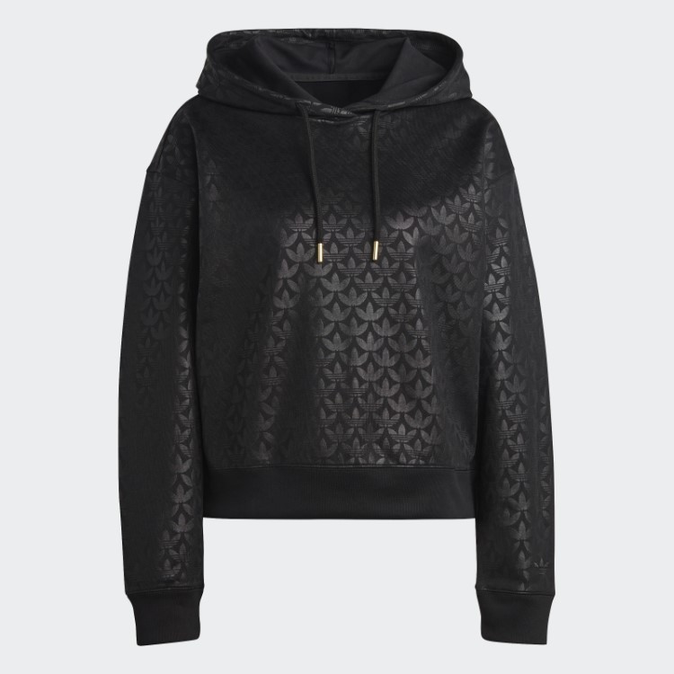 Moletom Com Logo Adidas Preto