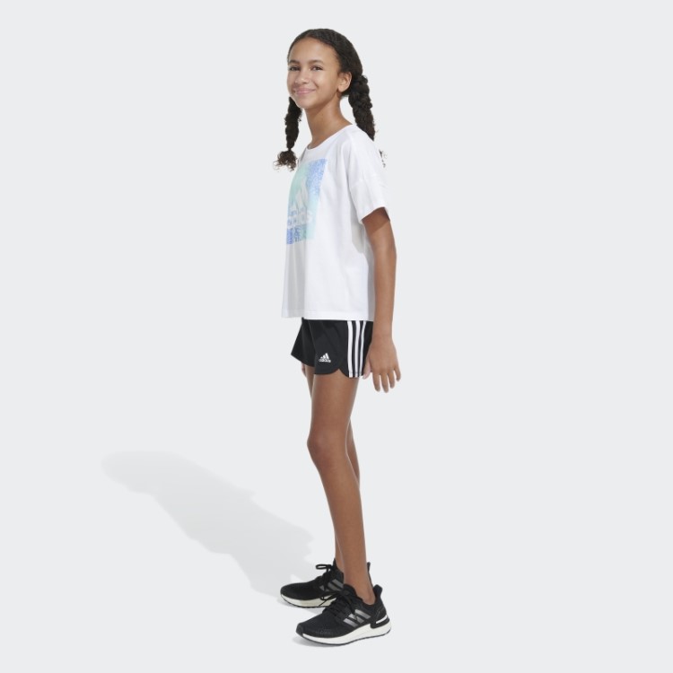 Camiseta Caixa Solta Adidas Branca