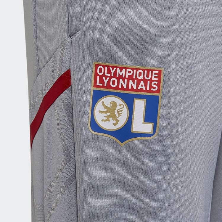 Olympique Lyonnais Tiro 21 Calção De Treino Adidas Prata