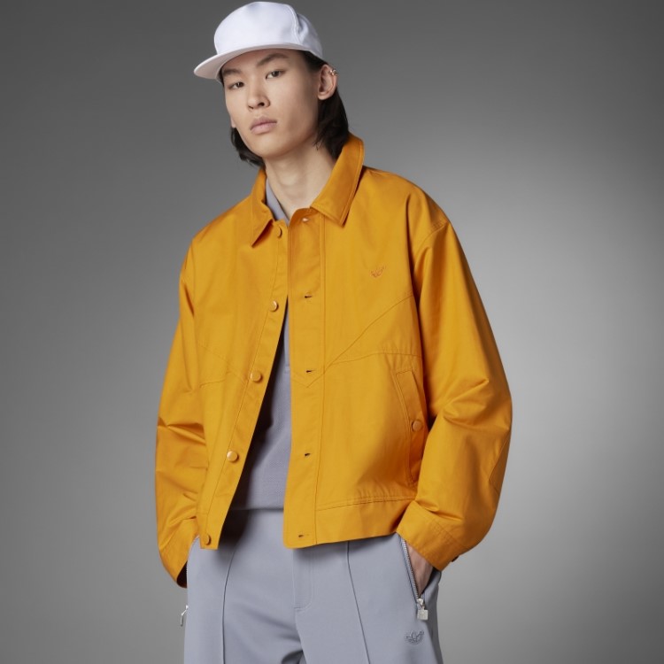 Jaqueta Tie-break Adidas Focus Laranja Versão Azul