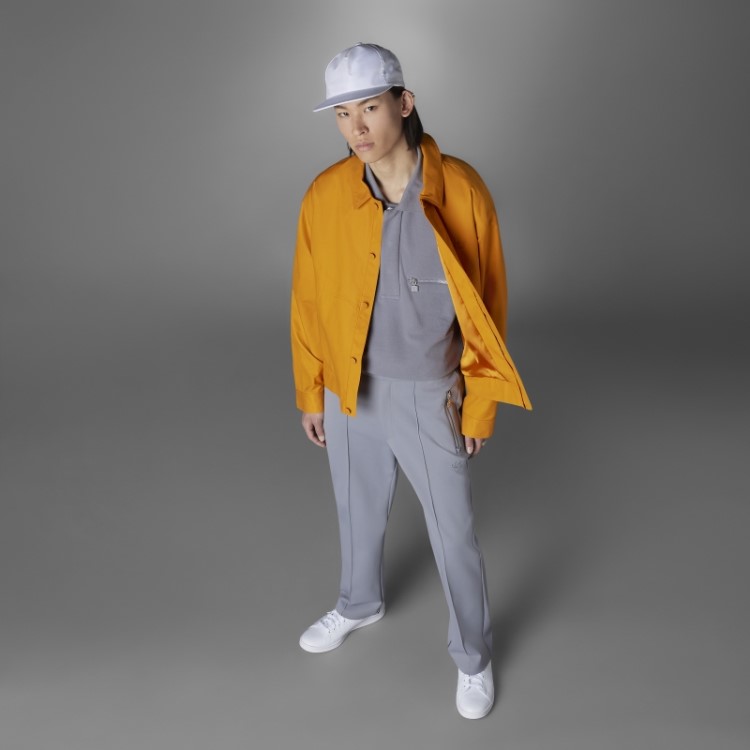 Jaqueta Tie-break Adidas Focus Laranja Versão Azul