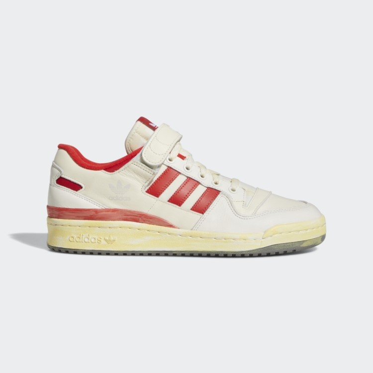 Adidas Forum 84 Sapatos Baixos Aec Moda Vermelha
