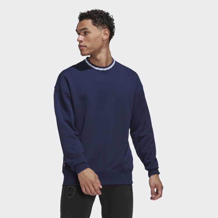 Moletom Adidas Navy Arsenal Lifestyler Crew