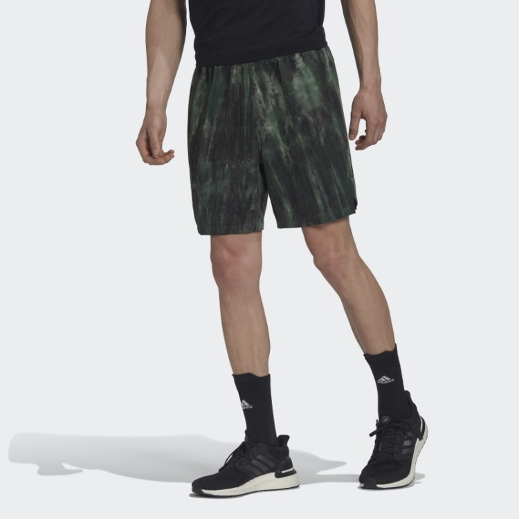 Shorts De Treino Spray Dye Verde óxido Adidas