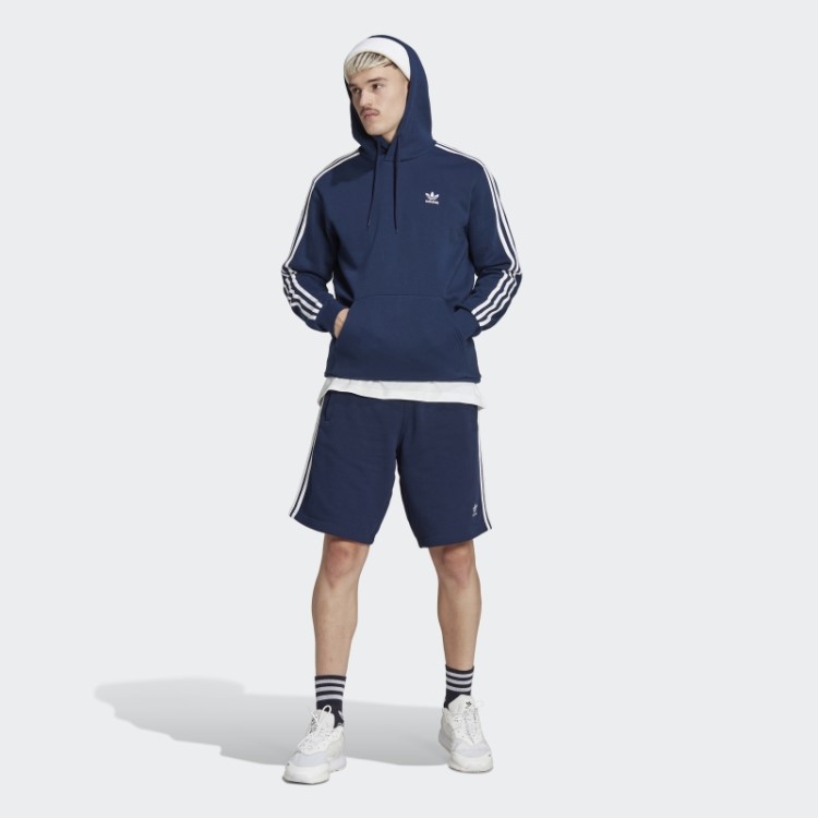 Moletom Com As Três Listras Adidas Night Indigo Adicolor Classics