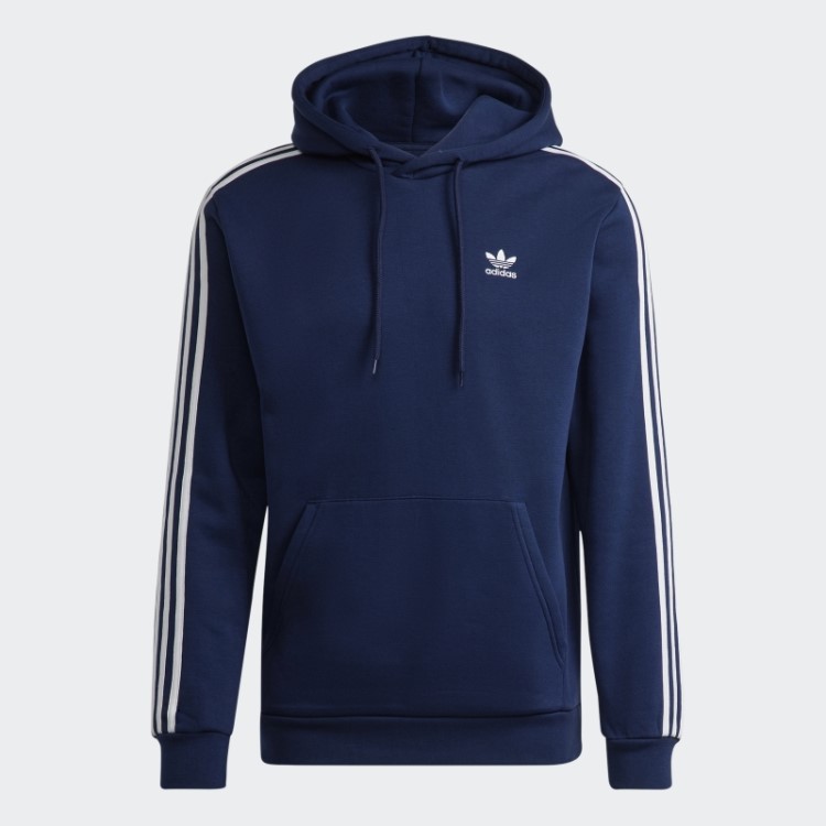 Moletom Com As Três Listras Adidas Night Indigo Adicolor Classics