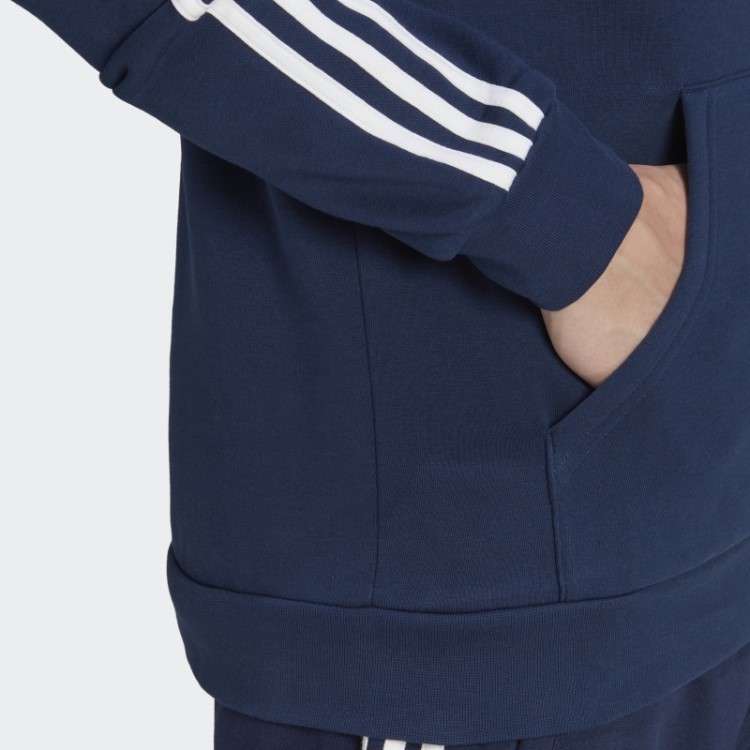 Moletom Com As Três Listras Adidas Night Indigo Adicolor Classics