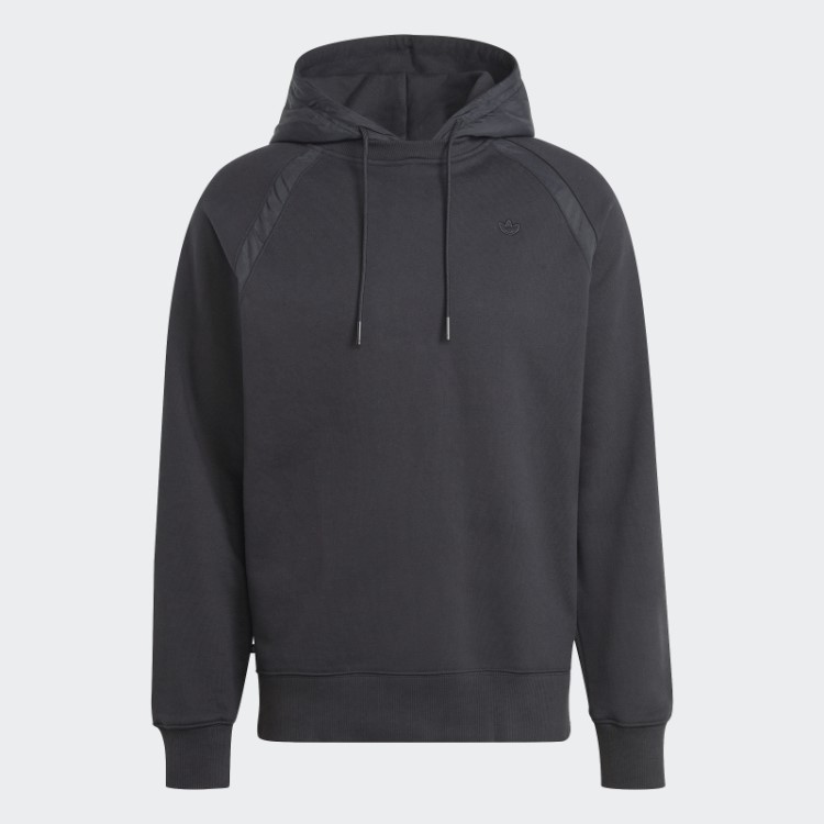Moletom Com Capuz De Náilon Enrugado Premium Essentials Preto Adidas