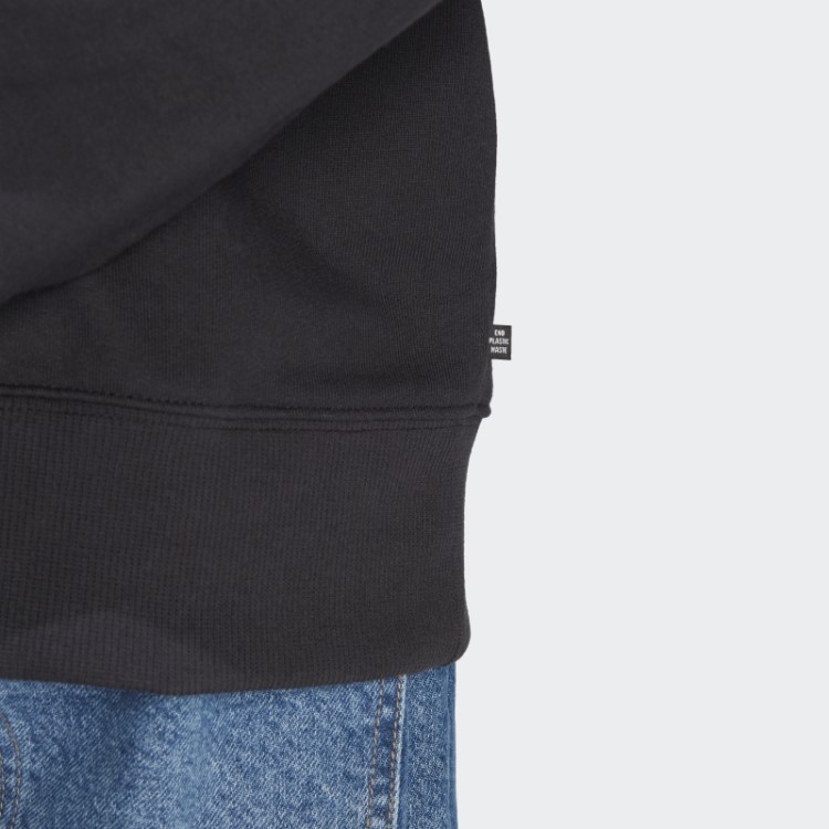 Moletom Com Capuz De Náilon Enrugado Premium Essentials Preto Adidas