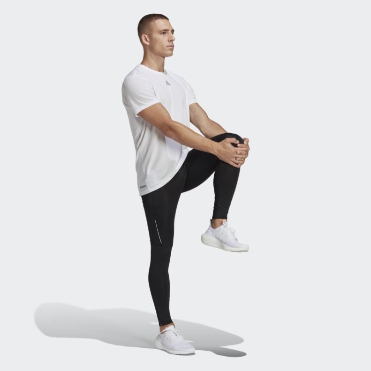Legging Preta Própria Da Corrida Adidas