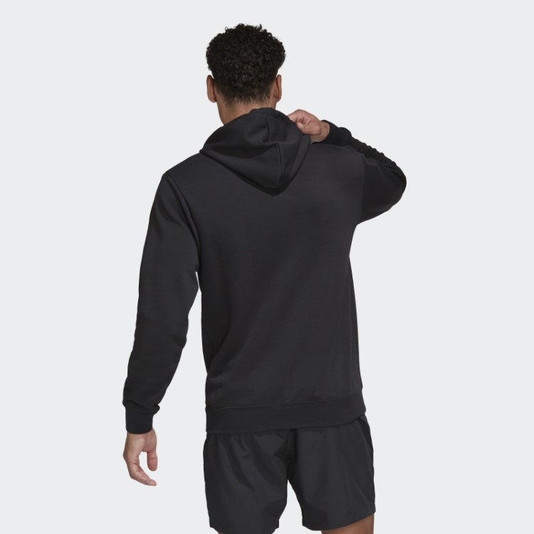 Moletom Adidas Manchester United Dna Preto Com Estampa