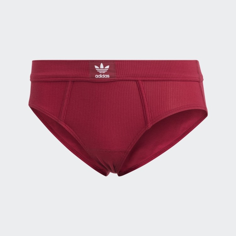 Biquíni Adicolor Flex Com Nervuras De Algodão Bordô Adidas