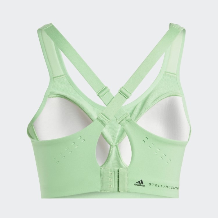 Adidas By Stella Mccartney Truepace Sutiã Esportivo De Alto Suporte Verde Hot Flash