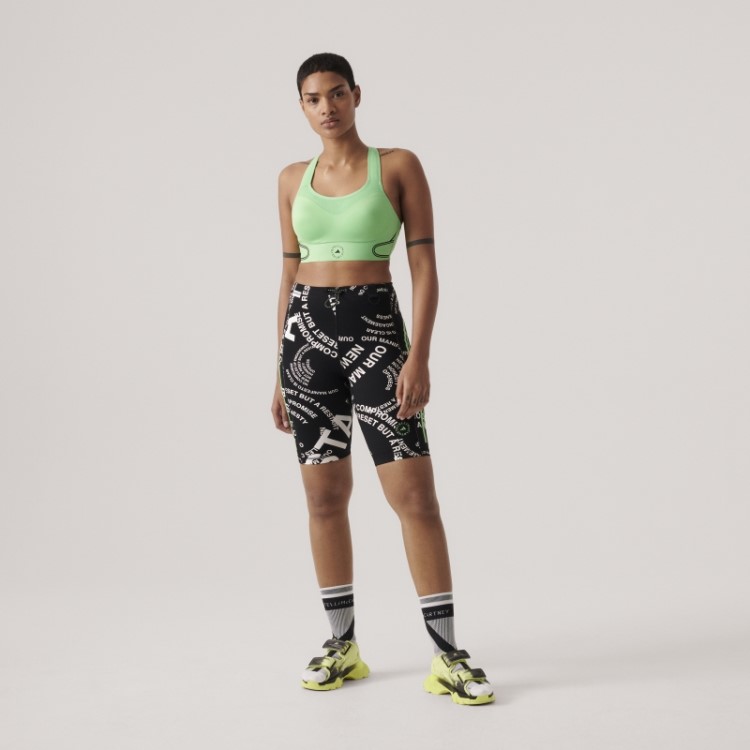 Adidas By Stella Mccartney Truepace Sutiã Esportivo De Alto Suporte Verde Hot Flash