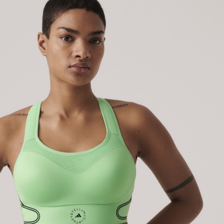 Verde Flash Adidas By Stella Mccartney Truepace Moda Sutiã Esportivo De Alto Suporte