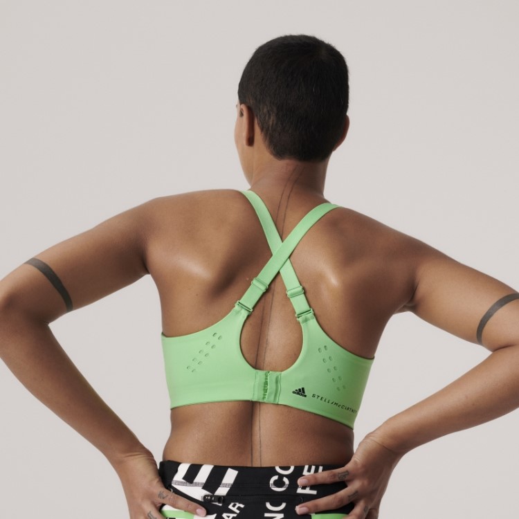 Verde Flash Adidas By Stella Mccartney Truepace Moda Sutiã Esportivo De Alto Suporte