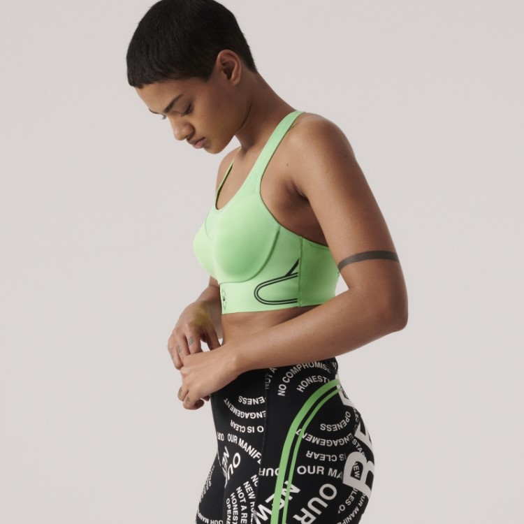Verde Flash Adidas By Stella Mccartney Truepace Moda Sutiã Esportivo De Alto Suporte