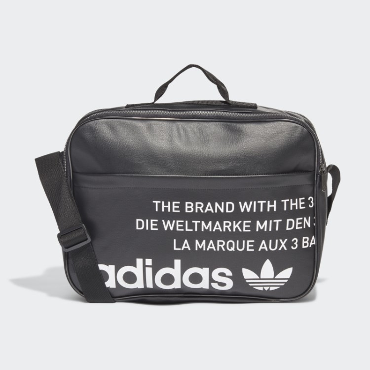 Bolsa Aviadora Vintage Preta Adidas