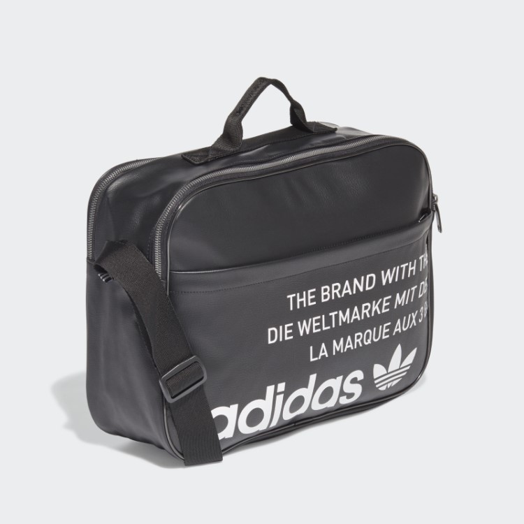 Bolsa Aviadora Vintage Preta Adidas