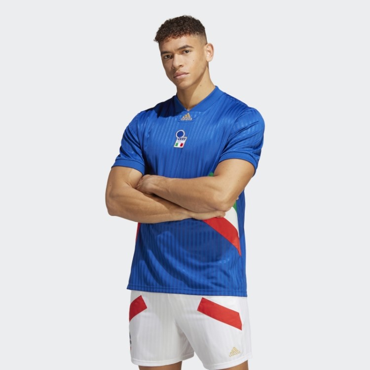 Camisa ícone Da Itália Azul Royal Adidas
