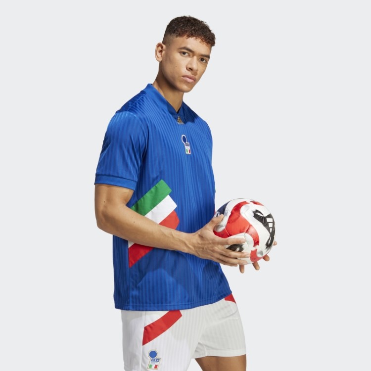 Camisa ícone Da Itália Azul Royal Adidas