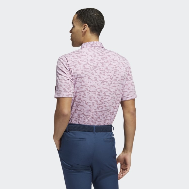 Adidas Camisa Polo Go-to Com Estampa Camuflada Burgundy