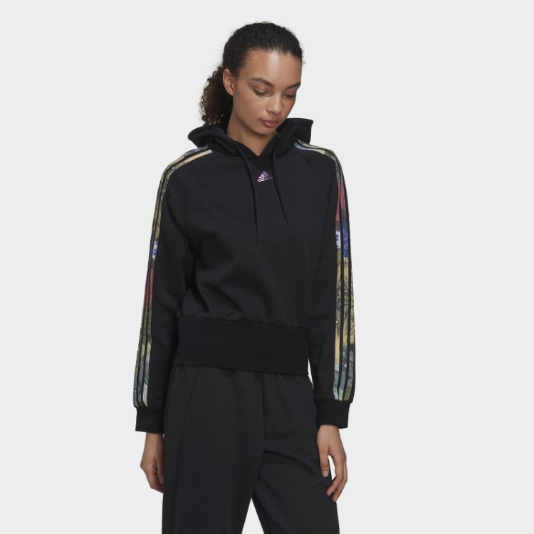 Moletom Com Estampa Allover Preto Adidas