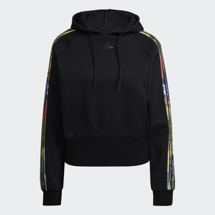 Moletom Com Estampa Allover Preto Adidas