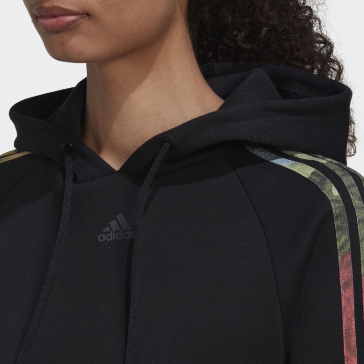 Moletom Com Estampa Allover Preto Adidas