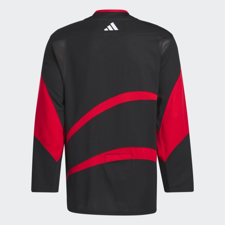 Senators Autêntico Reverso Camisa Retrô Com Marca De Palavra Adidas Preta