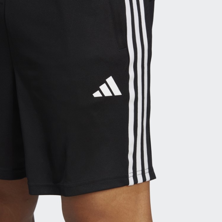 Shorts De Treino Com As Três Listras Train Essentials Piqué Preto Adidas