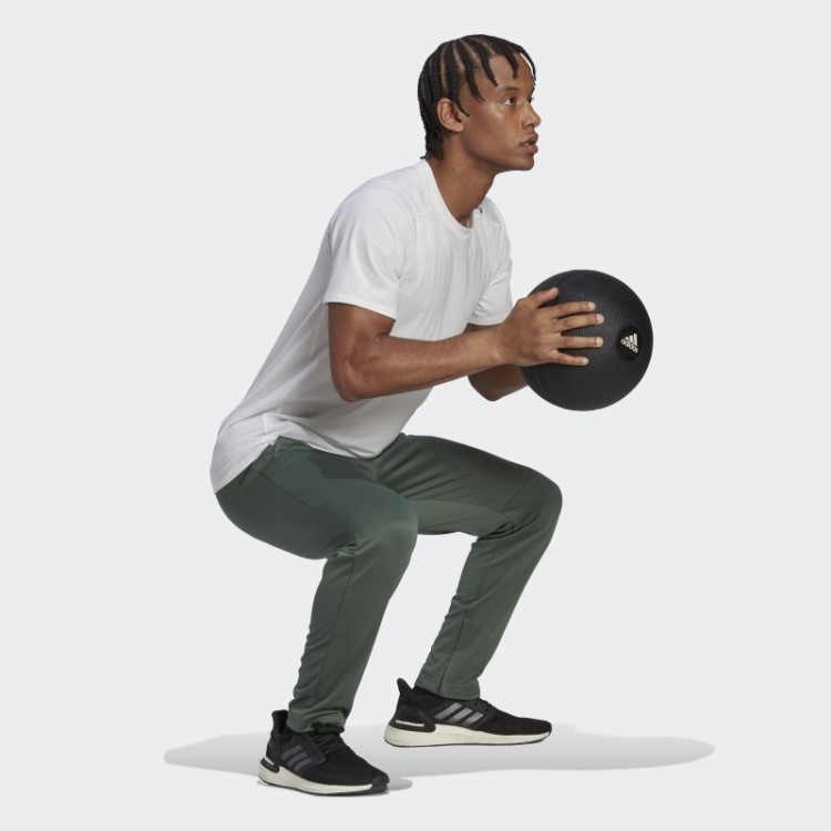 Adidas Verde óxido Aeroready Game And Go Short Logo Calça Afunilada