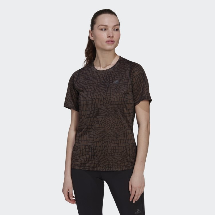 Camiseta De Corrida Com Estampa De Crocodilo Black Run Icons Adidas