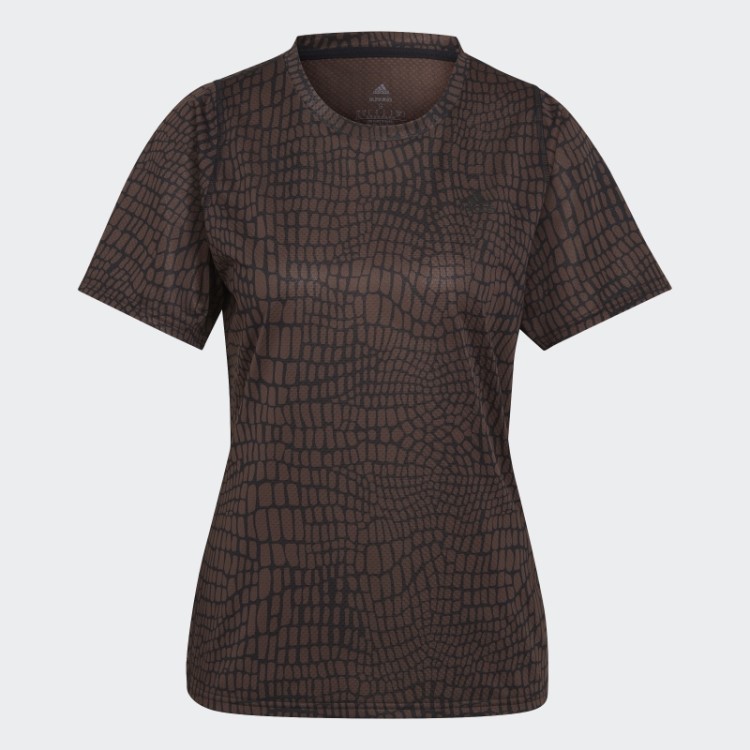 Camiseta De Corrida Com Estampa De Crocodilo Black Run Icons Adidas