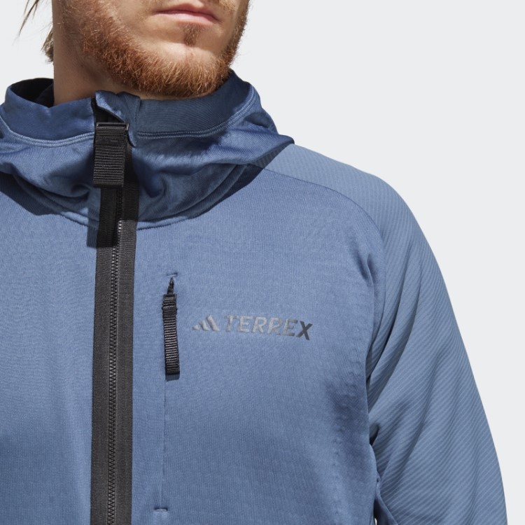 Jaqueta De Lã Para Caminhada Adidas Steel Terrex Tech Flooce