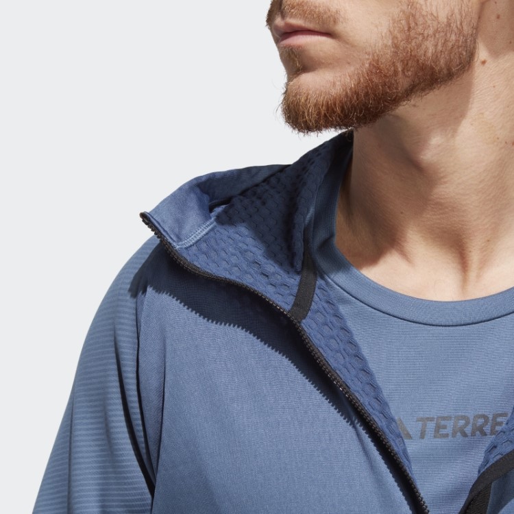 Jaqueta De Lã Para Caminhada Adidas Steel Terrex Tech Flooce