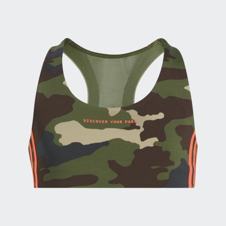 Top Recortado Com Estampa Camuflada Adidas