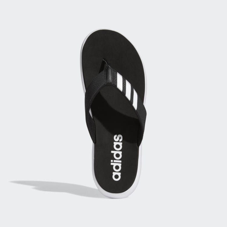 Chinelos Confortáveis ​​pretos Adidas