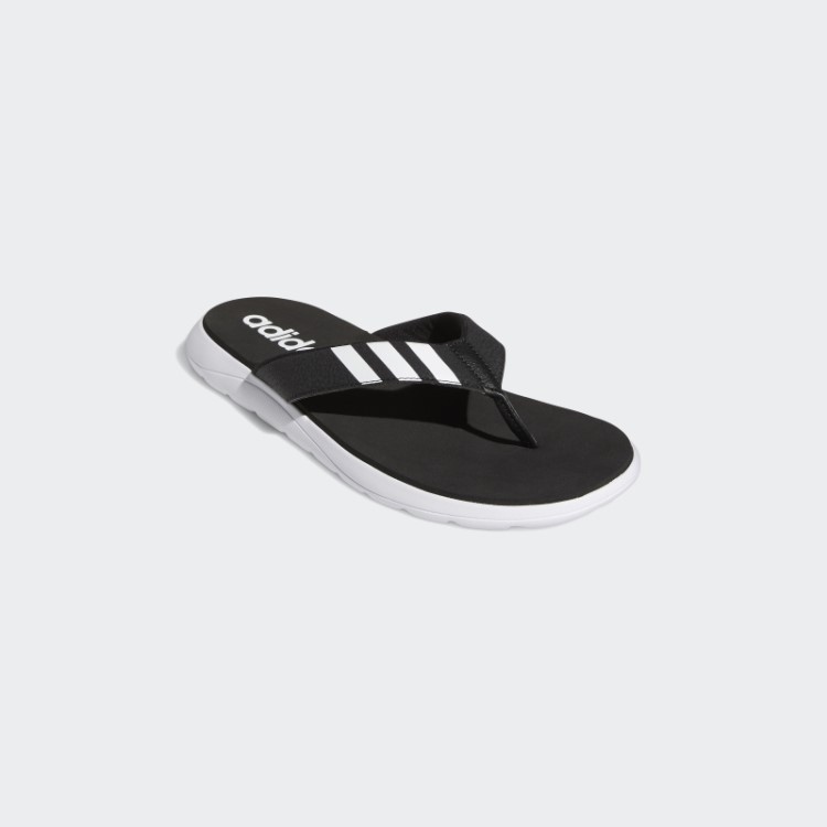 Chinelos Confortáveis ​​pretos Adidas