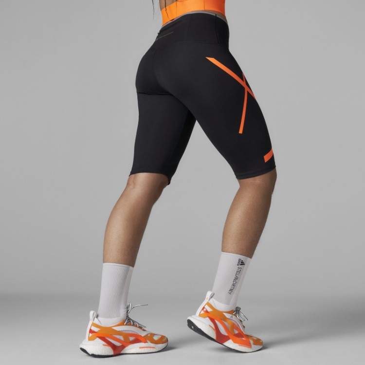 Meia-calça De Corrida Preta Adidas By Stella Mccartney Truepace